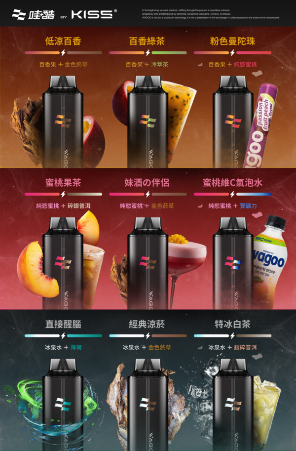 迪拜爆款【WAGOO❣️哇酷拋棄式6500口❣️】by KIS5 的高端品牌 【滿7送1請備注口味】