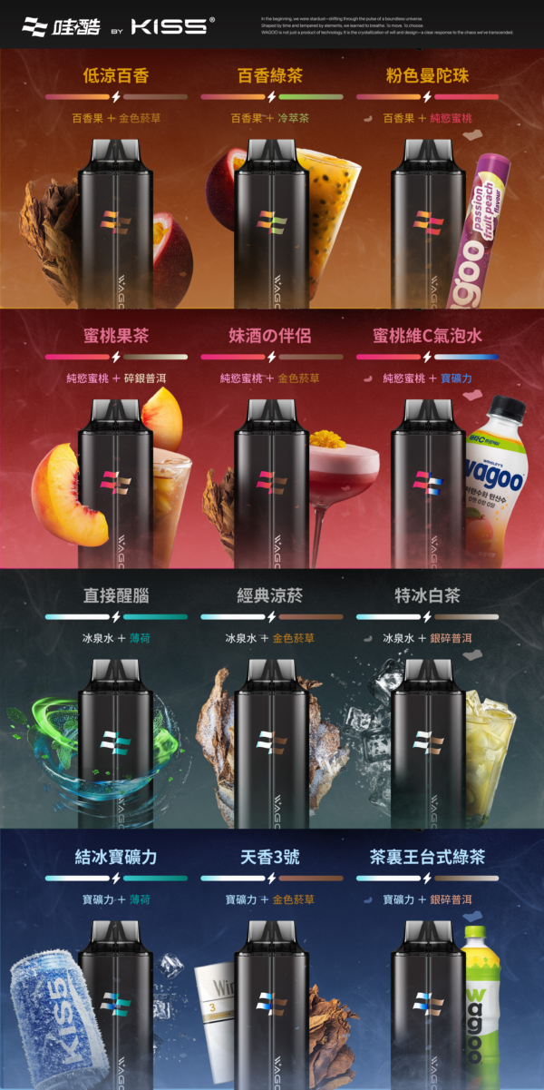 迪拜爆款【WAGOO❣️哇酷拋棄式6500口❣️】by KIS5 的高端品牌 【滿7送1請備注口味】
